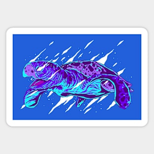 Sea Turtle Night On The Beach Under Starry Sky Sea Turtle Magnet